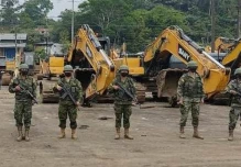 108 excavadoras fueron decomisadas en Yutzupino