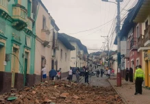 Dos personas resultaron heridas tras sismos en Carchi