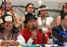 Indígenas  aseguran que ley de Noboa contra economía criminal "amenaza" derechos