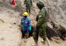 Cuatro detenidos por perforación clandestina en poliducto de Ecuador