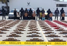 La Policía decomisó más de una tonelada de cocaína en Manabí