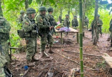 Las Fuerzas Armadas hallaron una base abandonada en Esmeraldas