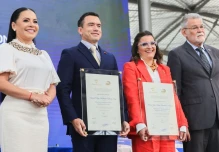 Noboa y Pinto recibieron las credenciales presidenciales