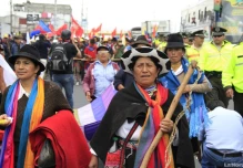 La marcha indígena llega hoy hasta El Arbolito