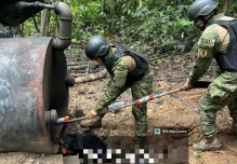 Sucumbíos: Una refinería clandestina fue desmantelada