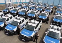 Gobierno entrega 230 vehículos a la Policía para reforzar seguridad a nivel nacional