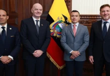 Visita de Infantino a Noboa marca jornada clave para el fútbol ecuatoriano