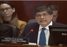 Ecuador denuncia injerencia extranjera durante protestas