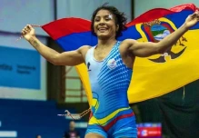 Lucía Yépez conquistó medalla de bronce en el Mundial de Lucha