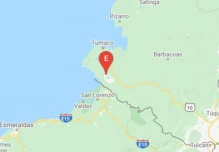 Registran siete réplicas del sismo de magnitud 5,13 en San Lorenzo, en Esmeraldas