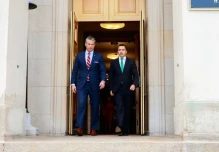 Noboa se reunió con el secretario de Defensa de EE.UU. para abordar cooperación en seguridad