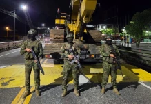 Operativo militar en Napo deja maquinaria incautada vinculada a minería ilegal