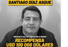 Ecuador ofrece 100.000 dólares por información de Santiago Díaz 