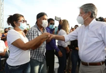 Lasso visitó Manabí y entregó $ 35 millones para diversas obras