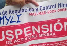 Ambiente reporta 230 intervenciones tras suspensión de actividades mineras en tres provincias