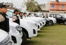 La Policía Nacional recibió 100 camionetas en Salitre 