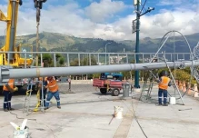 El pesebre gigante toma forma en El Panecillo