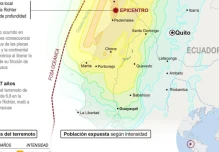 Asciende a 413 la cifra de fallecidos por terremoto en Ecuador
