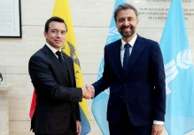 Noboa, Sommerfeld y Vega se reunieron con organizaciones internacionales en Roma