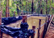 El Ejército localizó 2 piscinas clandestinas en Sucumbíos