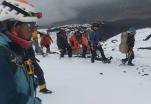 4 personas fueron rescatadas tras avalancha en el Cotopaxi