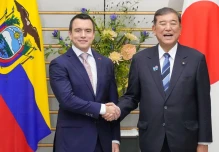 Ecuador y Japón reforzaron cooperación económica, energética y de seguridad