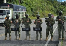 Convoy militar se trasladó a Imbabura, zona de mayor conflicto de las protestas