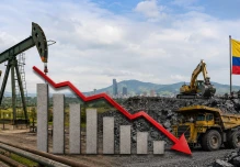 PIB de petróleo, gas y minería en Colombia completaría más de dos años en caída
