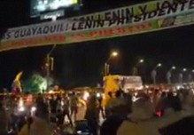 Guayaquileños se vuelcan a las calles contra el Fraude electoral