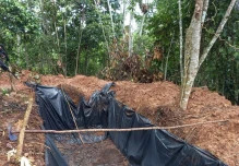 Una nueva piscina clandestina fue hallada en Sucumbíos