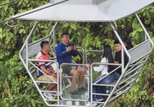 Pablo Sexto inaugura el teleférico más grande de la Amazonía ecuatoriana 