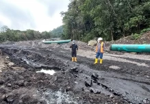 Técnicos reinyectan 5.300 barriles de crudo tras rotura del oleoducto de OCP