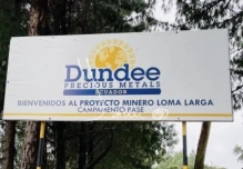 DPM suspendió perforación minera en Loma Larga