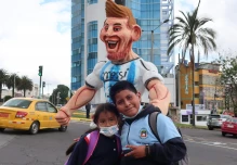 Messi, el monigote más buscado en Quito
