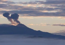 Se observa actividad en el volcán Reventador la mañana de este viernes 17 de julio de 2020