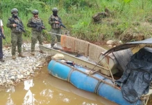 Fuerzas Armadas ejecutaron operación contra la minería ilegal en Cascales