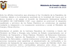 Ecuador suministra combustible a suroeste de Colombia afectado por temporales