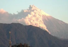 Continúa la emisión de ceniza del Sangay