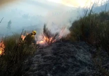 Controlado incendio en el cerro Ilaló, cercano a la capital ecuatoriana