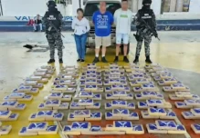 Cerca de 700 kilos de cocaína fueron incautados en Napo y Guayas