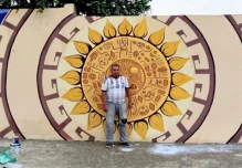 Murales artísticos embellecen escuela en Yantzaza 