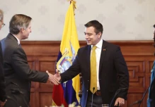 Noboa se reunió con organismos multilaterales en Quito 