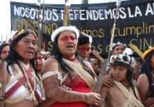 Indígenas realizaron plantón en Quito por la defensa de la Amazonía
