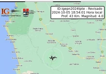 Un sismo de magnitud 4 sacudió Guayas