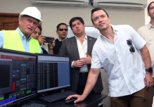 Noboa y Luque supervisaron la central térmica Doctor Enrique García