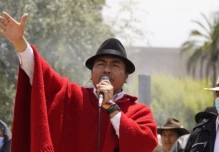 Leonidas Iza recibió avalancha de críticas 