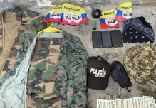 Hallan escondite con armas y minas en operaciones en Ecuador contra disidentes de las FARC
