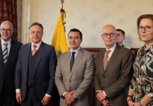 Noboa se reunió con alcaldes europeos para combatir el narcotráfico