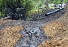 Daño en tubería del SOTE provoca suspensión del bombeo de petróleo