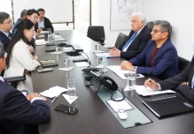 Fernando Santos se reunió con el presidente de PowerChina